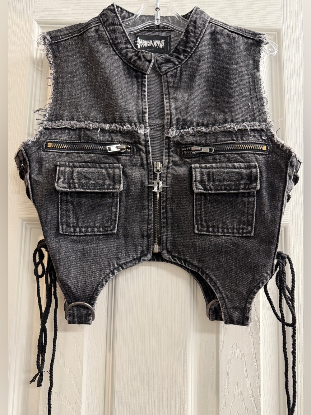 NWOT Darker Wavs DOWNBEAT DISTRESSED VEST